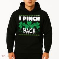I Pinch Back Shamrock Funny St Patricks Day Hoodie thumb 2