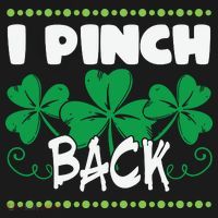I Pinch Back Shamrock Funny St Patricks Day Apron thumb 3