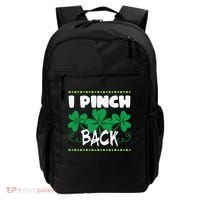 I Pinch Back Shamrock Funny St Patricks Day Backpack thumb 0