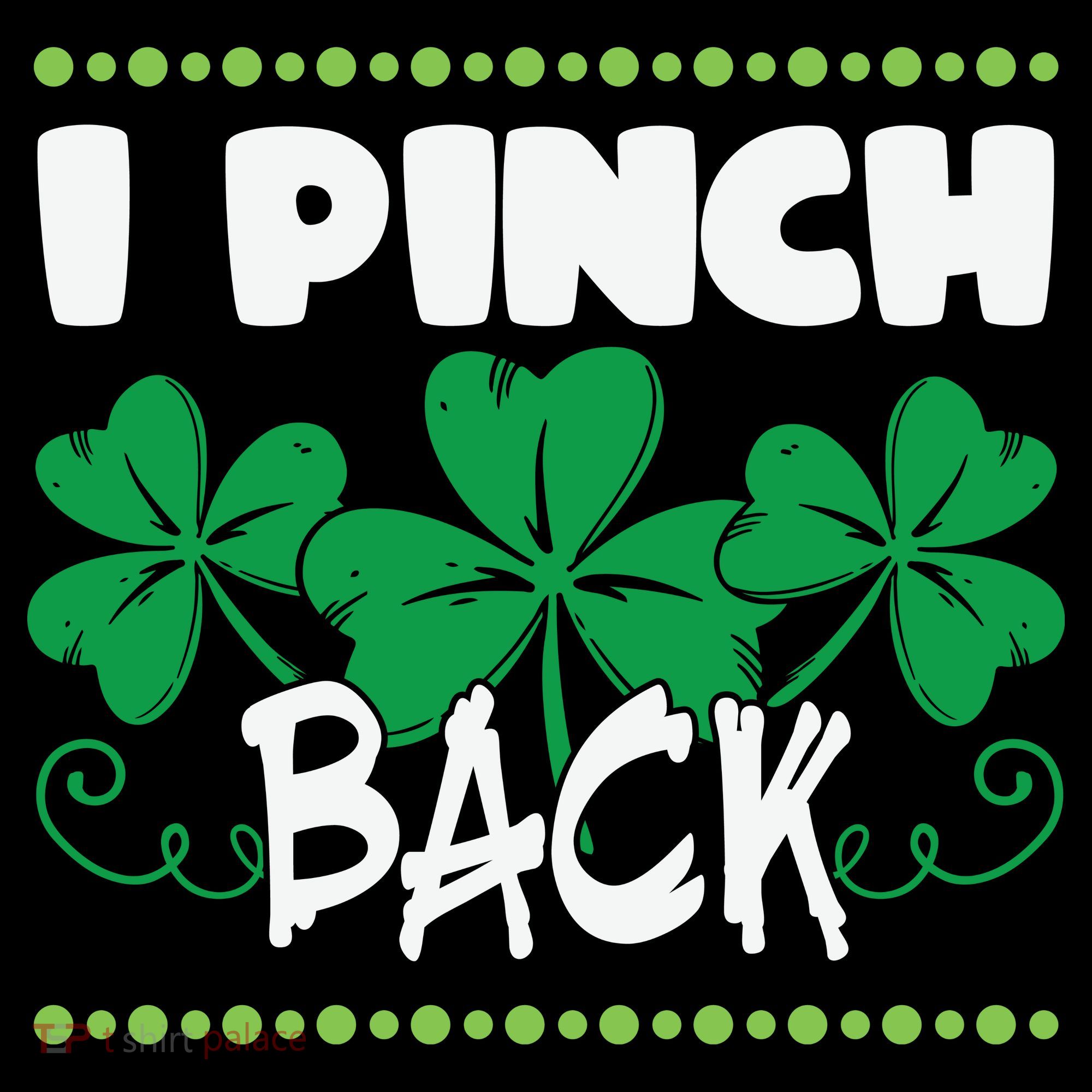 I Pinch Back Shamrock Funny St Patricks Day Women's Hoodie