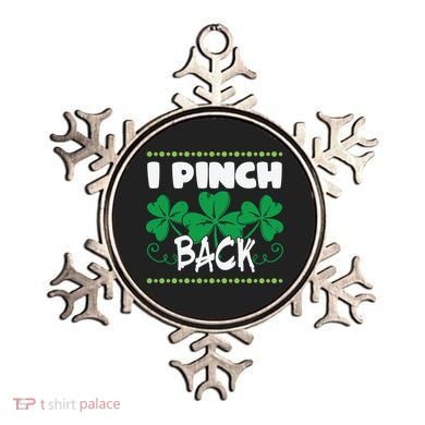 I Pinch Back Shamrock Funny St Patricks Day Ornament