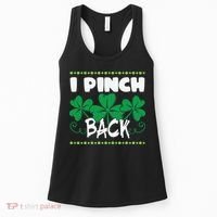 I Pinch Back Shamrock Funny St Patricks Day Women's Tank Top thumb 0