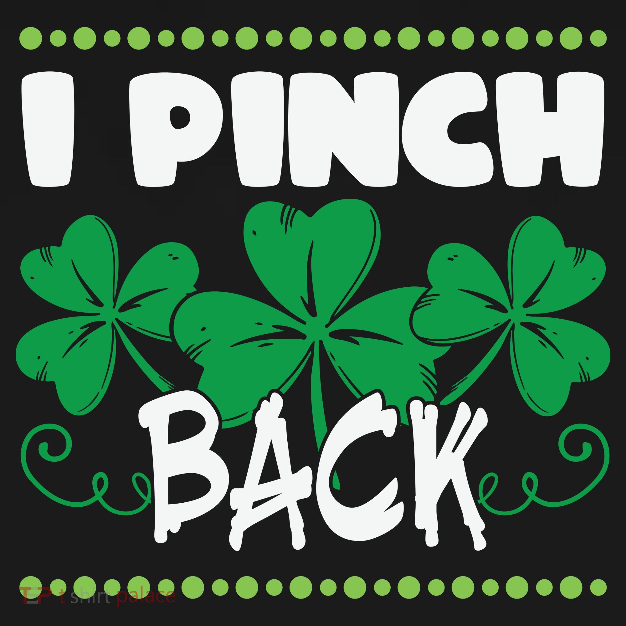 I Pinch Back Shamrock Funny St Patricks Day Baby Bodysuit