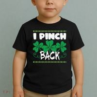 I Pinch Back Shamrock Funny St Patricks Day Toddler T-Shirt thumb 2