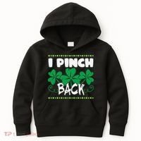 I Pinch Back Shamrock Funny St Patricks Day Kids Hoodie thumb 0