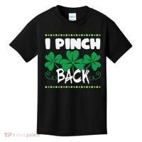 I Pinch Back Shamrock Funny St Patricks Day Kids T-Shirt thumb 0