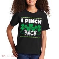 I Pinch Back Shamrock Funny St Patricks Day Kids T-Shirt thumb 2
