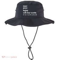 Inner Peace Begins With Four Words Bucket Hat thumb 0