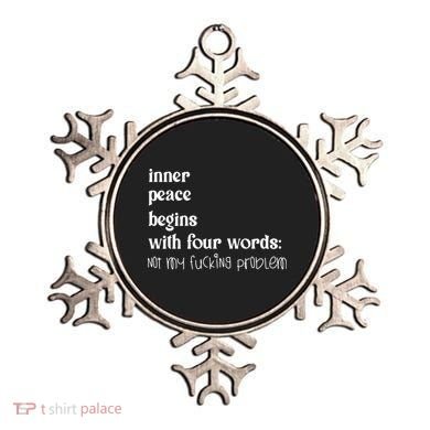 Inner Peace Begins With Four Words Ornament