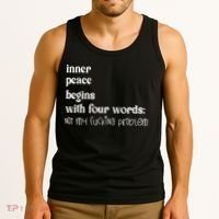 Inner Peace Begins With Four Words Tank Top thumb 3