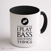 I Play Bass Funny Bass Guitar Coffee Mug thumb 1