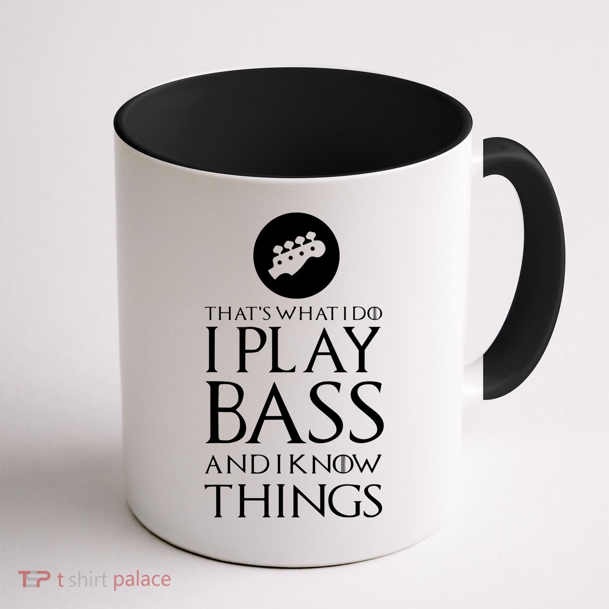 I Play Bass Funny Bass Guitar Coffee Mug