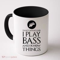 I Play Bass Funny Bass Guitar Coffee Mug thumb 0