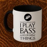 I Play Bass Funny Bass Guitar Coffee Mug thumb 2