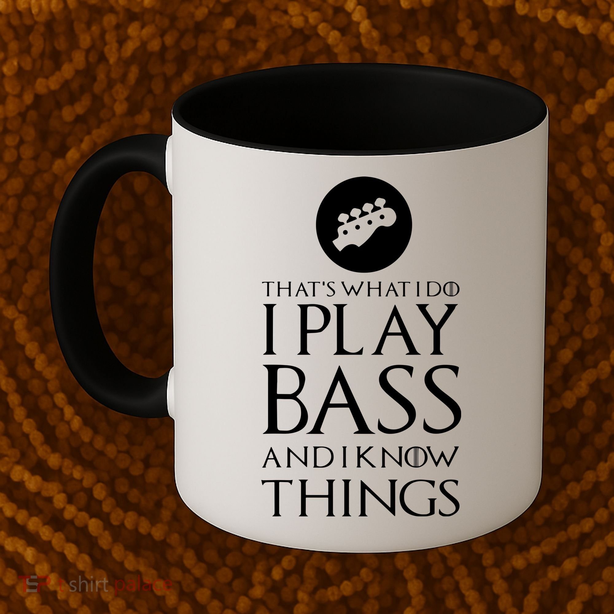I Play Bass Funny Bass Guitar Coffee Mug