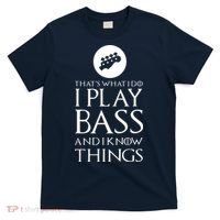 I Play Bass Funny Bass Guitar T-Shirt thumb 0
