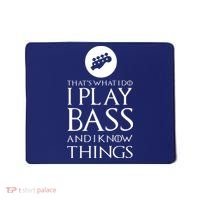 I Play Bass Funny Bass Guitar Mousepad thumb 0