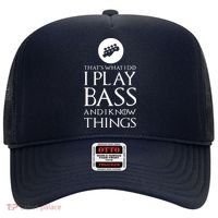 I Play Bass Funny Bass Guitar Hat thumb 0