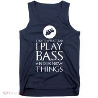 I Play Bass Funny Bass Guitar Tank Top thumb 0