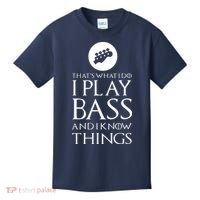 I Play Bass Funny Bass Guitar Kids T-Shirt thumb 0