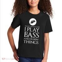 I Play Bass Funny Bass Guitar Kids T-Shirt thumb 2