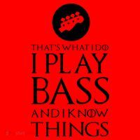 I Play Bass Funny Bass Guitar Santa Hat thumb 1