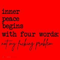 Inner Peace Begins With Four Words Not My Fking Problem Santa Hat thumb 1