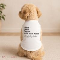 Inner Peace Begins With Four Words Not My Fking Problem Doggie Tank thumb 2
