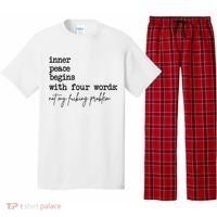 Inner Peace Begins With Four Words Not My Fking Problem Pajama Set thumb 0