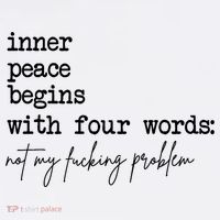 Inner Peace Begins With Four Words Not My Fking Problem Women's Hoodie thumb 2