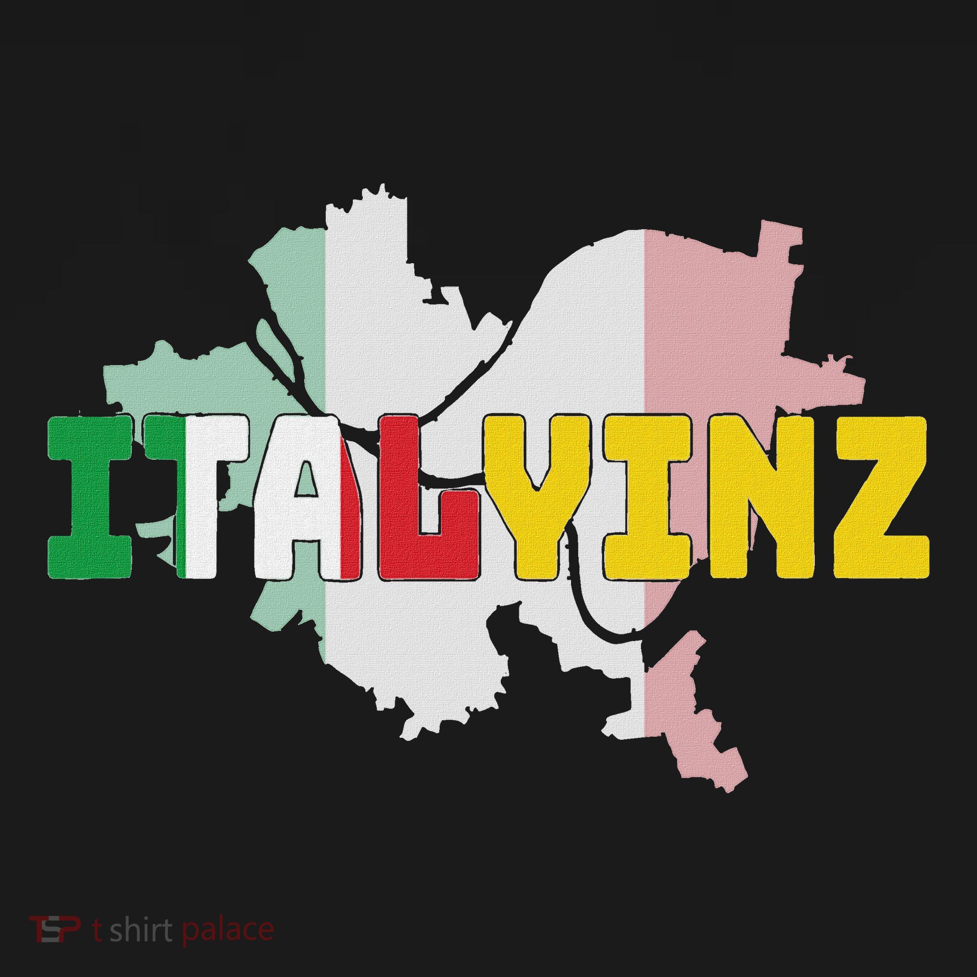 Italyinz Pittsburgh Black And Gold Italian Flag Long Sleeve Shirt
