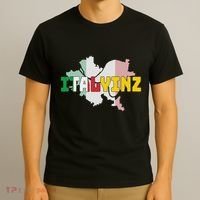 Italyinz Pittsburgh Black And Gold Italian Flag T-Shirt thumb 3