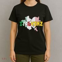 Italyinz Pittsburgh Black And Gold Italian Flag T-Shirt thumb 4