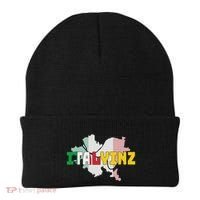 Italyinz Pittsburgh Black And Gold Italian Flag Beanie thumb 0