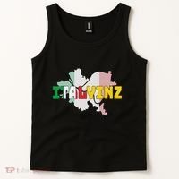 Italyinz Pittsburgh Black And Gold Italian Flag Tank Top thumb 2
