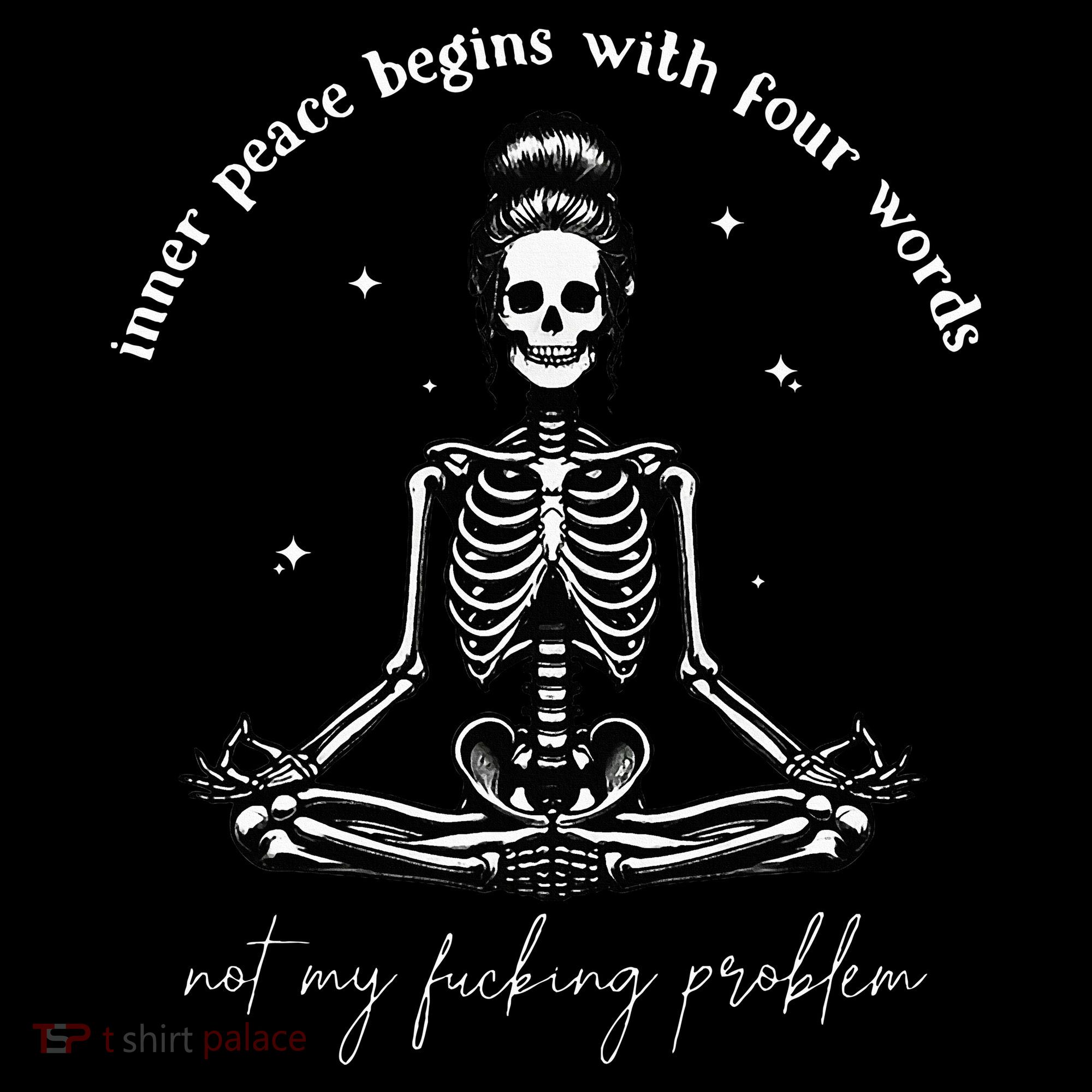 Inner Peace Begins With Four Words Not My Fucking Problem Women's Hoodie