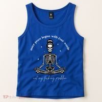 Inner Peace Begins With Four Words Not My Fucking Problem Tank Top thumb 2