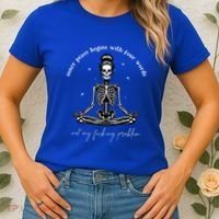 Inner Peace Begins With Four Words Not My Fucking Problem Women's T-Shirt thumb 2