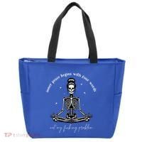 Inner Peace Begins With Four Words Not My Fucking Problem Tote Bag thumb 0