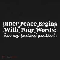 Inner Peace Begins With Four Words Bucket Hat thumb 4