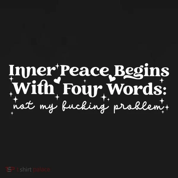 Inner Peace Begins With Four Words Bucket Hat