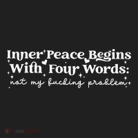 Inner Peace Begins With Four Words Golf Towel thumb 3