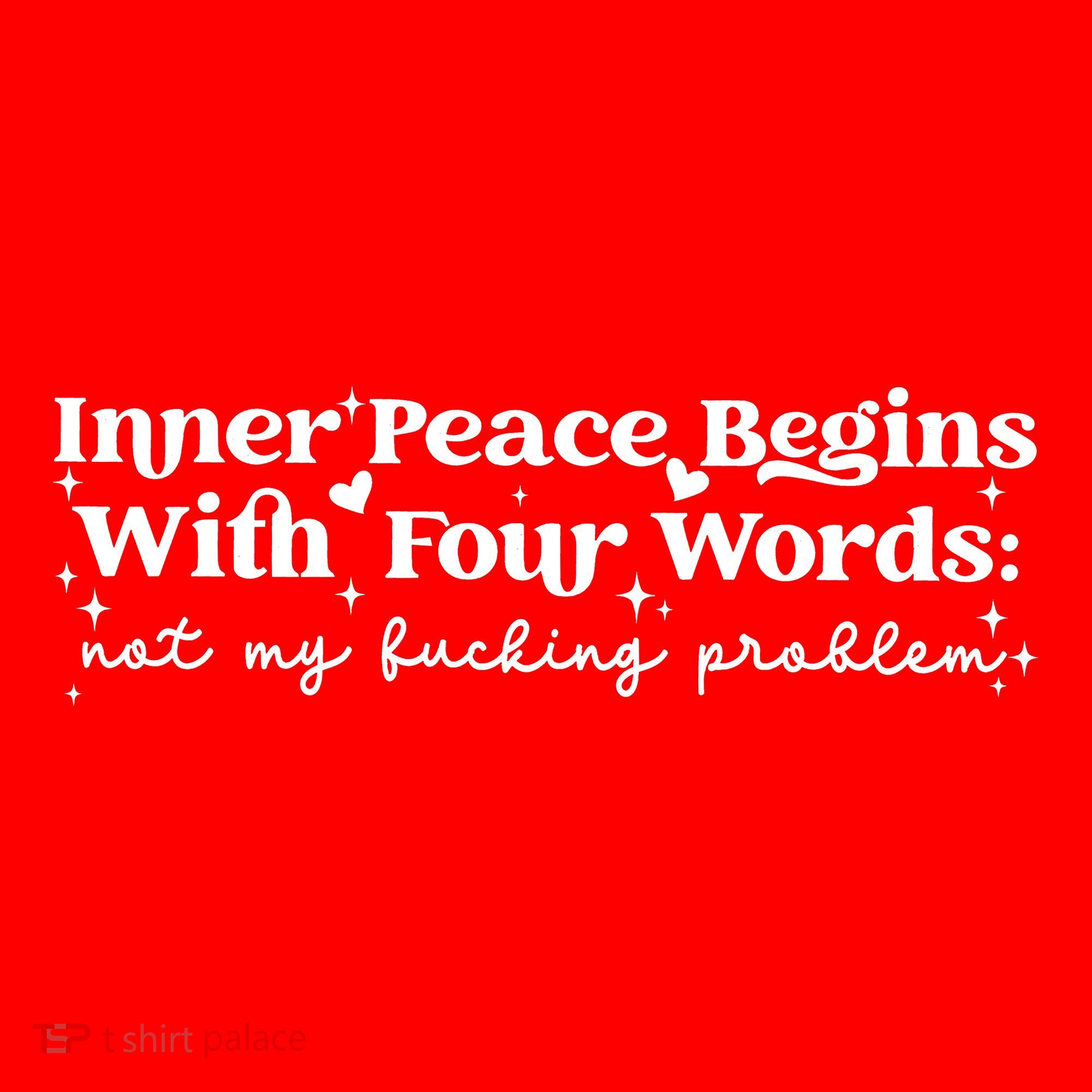 Inner Peace Begins With Four Words Santa Hat