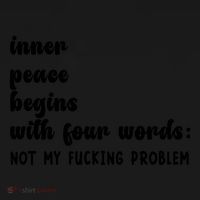 Inner Peace Begins With Four Words Hilarious Joke Backpack thumb 2