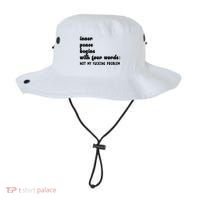 Inner Peace Begins With Four Words Hilarious Joke Bucket Hat thumb 0