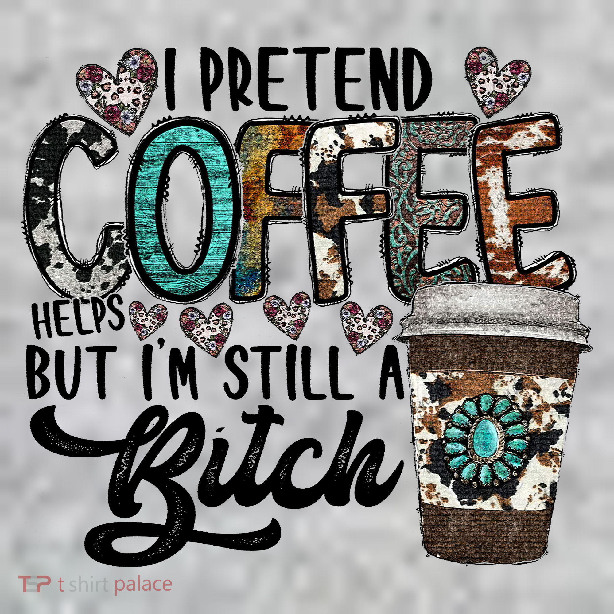 I Pretend Coffee Help But I'm Still A Btch Kids Sweatshirt