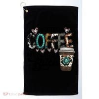 I Pretend Coffee Help But I'm Still A Btch Golf Towel thumb 0