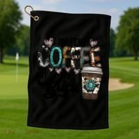 I Pretend Coffee Help But I'm Still A Btch Golf Towel thumb 1