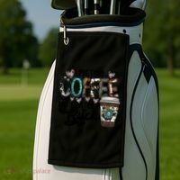 I Pretend Coffee Help But I'm Still A Btch Golf Towel thumb 2