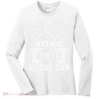 If Papaw Can't Fix It No One Can Grandpa Women's Long Sleeve Shirt thumb 0